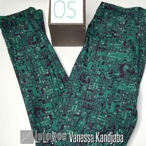LuLaRoe OS Leggings Green Trojan Horse NEW